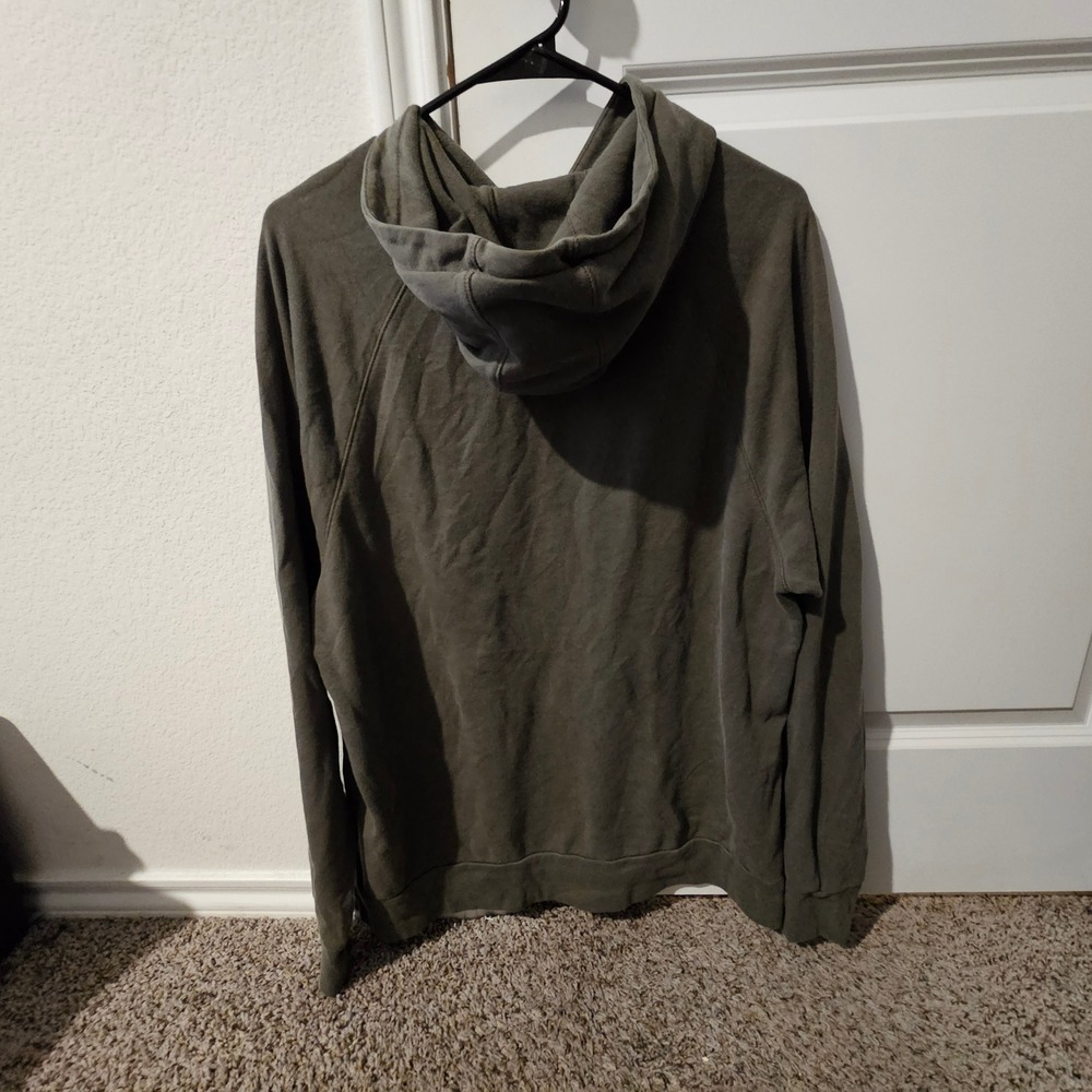 Fayettchill Mountain Co. Olive Green Hoodie Pullover Made in USA Mens L - Picture 7 of 7